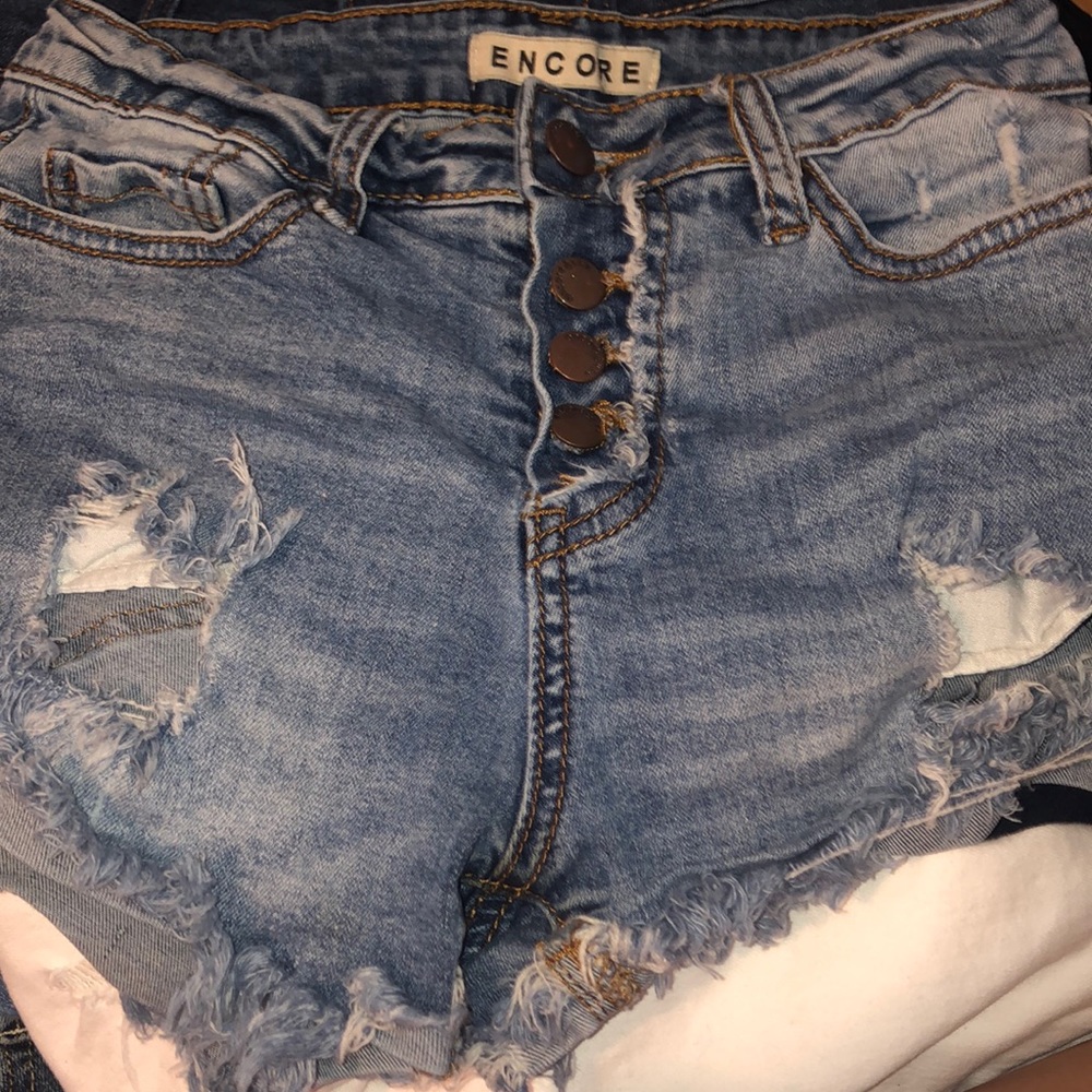 Light blue shorts